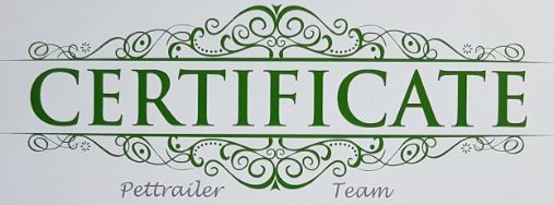 Pettrailer UK Assessment Certificate